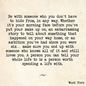 Be with someone